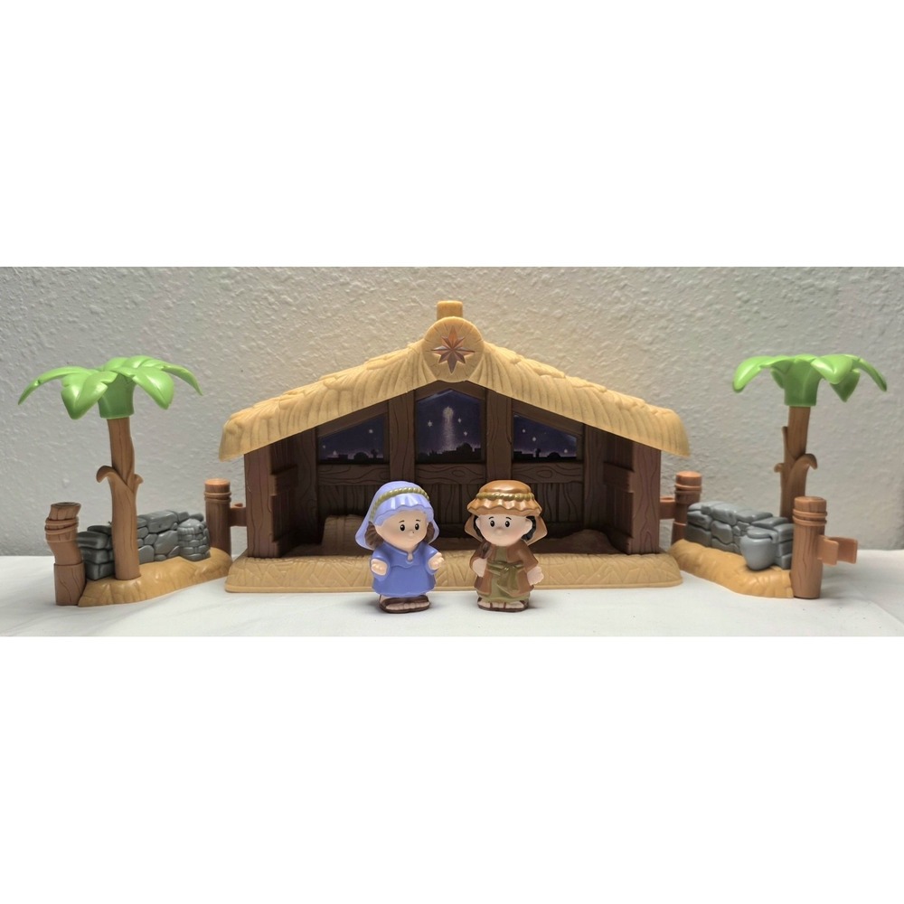 Fisher Price Little People 2002 Christmas Nativity Set Tested And Works